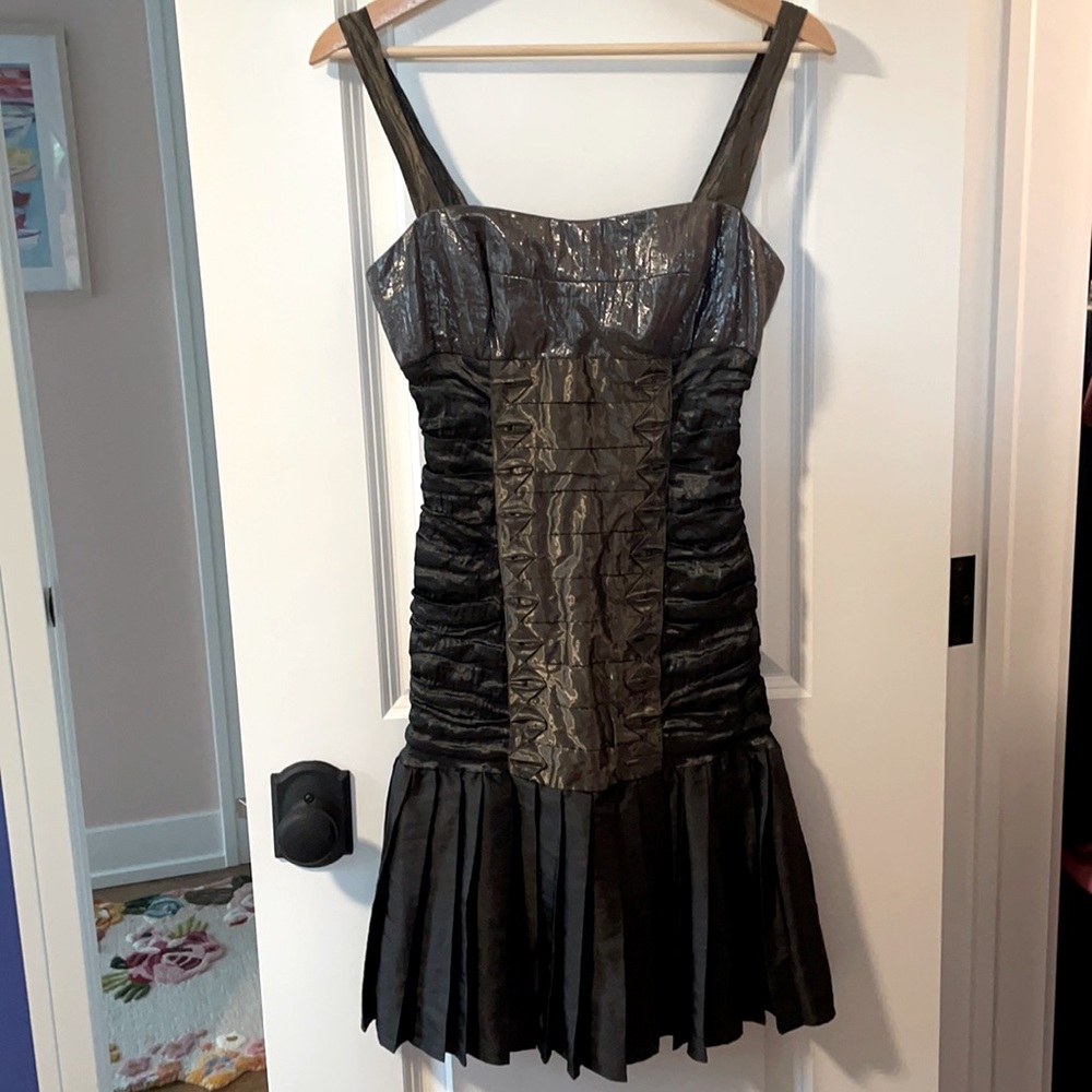 Nicole Miller Collection Metallic Cocktail Dress